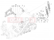 PIAGGIO X Evo 125 (UK) Rear suspension - Shock absorber/s