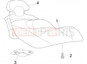 PIAGGIO X Evo 125 (UK) Saddle/seats