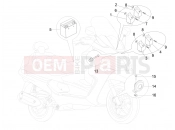 PIAGGIO X Evo 250 kezelőszervek - akkumulátor