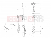PIAGGIO X10 125 4V I.E. Fork/steering tube - Steering bearing unit