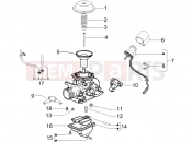 PIAGGIO X7 125 Carburetor's components