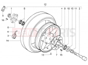 PIAGGIO X8 125 FRONT WHEEL