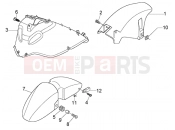 PIAGGIO X8 125 WHEEL COMPARTMENT-MUDGUARD