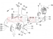 PIAGGIO X8 125 Brakes pipes - Calipers