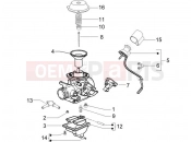 PIAGGIO X8 125 Carburetor's components
