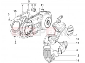 PIAGGIO X8 125 Crankcase cover - Crankcase cooling
