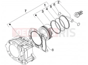 PIAGGIO X8 125 Cylinder-piston-wrist pin unit