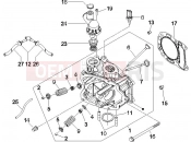 PIAGGIO X8 125 Head unit - Valve