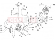 PIAGGIO X8 125 Premium Brakes pipes - Calipers