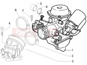 PIAGGIO X8 125 Premium Carburettor, assembly - Union pipe