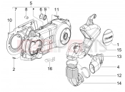PIAGGIO X8 125 Premium Crankcase cover - Crankcase cooling