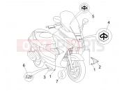 PIAGGIO X8 125 Premium Plates - Emblems