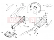 PIAGGIO X8 125 Premium Side cover - Spoiler