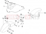 PIAGGIO X8 125 Premium Wheel huosing - Mudguard