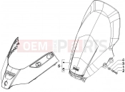 PIAGGIO X8 125 Premium Windshield - Glass
