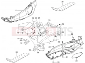 PIAGGIO X8 125 Premium Central cover - Footrests