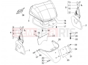 PIAGGIO X8 125 Premium Rear cover - Splash guard