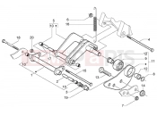 PIAGGIO motorfelfüggesztés