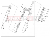 PIAGGIO X8 400 ie Fork/steering tube - Steering bearing unit