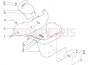 PIAGGIO hátsó idom