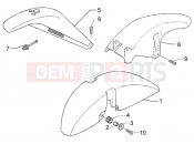 PIAGGIO wheel compartment- mudguard