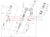 PIAGGIO X9 125 Evolution Fork/steering tube - Steering bearing unit