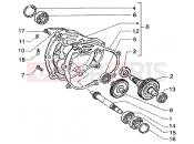 PIAGGIO Rear wheel shaft