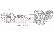 PIAGGIO Cylinder - piston - wrist pin, assy