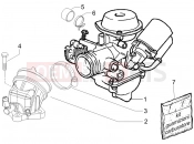 PIAGGIO X9 250 Evolution karburátor - szívótorok