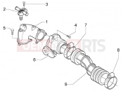 PIAGGIO Union pipe-throttle body-injector