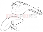 PIAGGIO Wheel compartment-mudguard