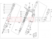 PIAGGIO X9 500 Evolution Fork/steering tube - Steering bearing unit