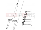 PIAGGIO Steering bearing ball tracks