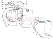 PIAGGIO Zip 100 4T Front glove-box - Knee-guard panel