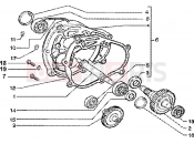 PIAGGIO Rear wheel shaft
