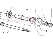 PIAGGIO front wheel component parts