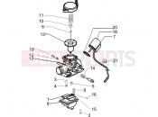 PIAGGIO Zip 50 4T karburátor és alkatrészei