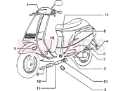 PIAGGIO bowdenek