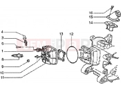 PIAGGIO Cylinder head and induction pipe