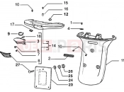 PIAGGIO Rear tail lamp - Rear guard