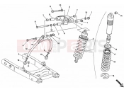 DUCATI 2008 Monster 400 REAR SHOCK ABSORBER » SWING ARM