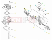 APRILIA SR 50 Drive shaft - Cylinder
