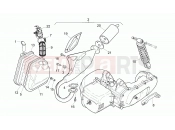 APRILIA SR 50 Exhaust unit