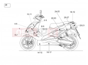 APRILIA SR 50 R Decal