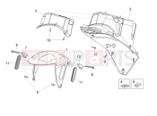 APRILIA SR 50 R Front mudguard-Pillar