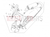 APRILIA SR 50 R Exhaust pipe