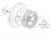 APRILIA SR 50 R Rear wheel