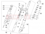 APRILIA SR MAX 125 Fork/steering tube - Steering bearing unit