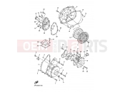 YAMAHA FJR 1300 FJR1300A (3P68) 2007 CRANKCASE COVER 1