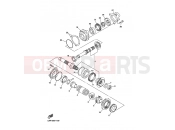YAMAHA FJR 1300 FJR1300A (3P68) 2007 MIDDLE DRIVE GEAR